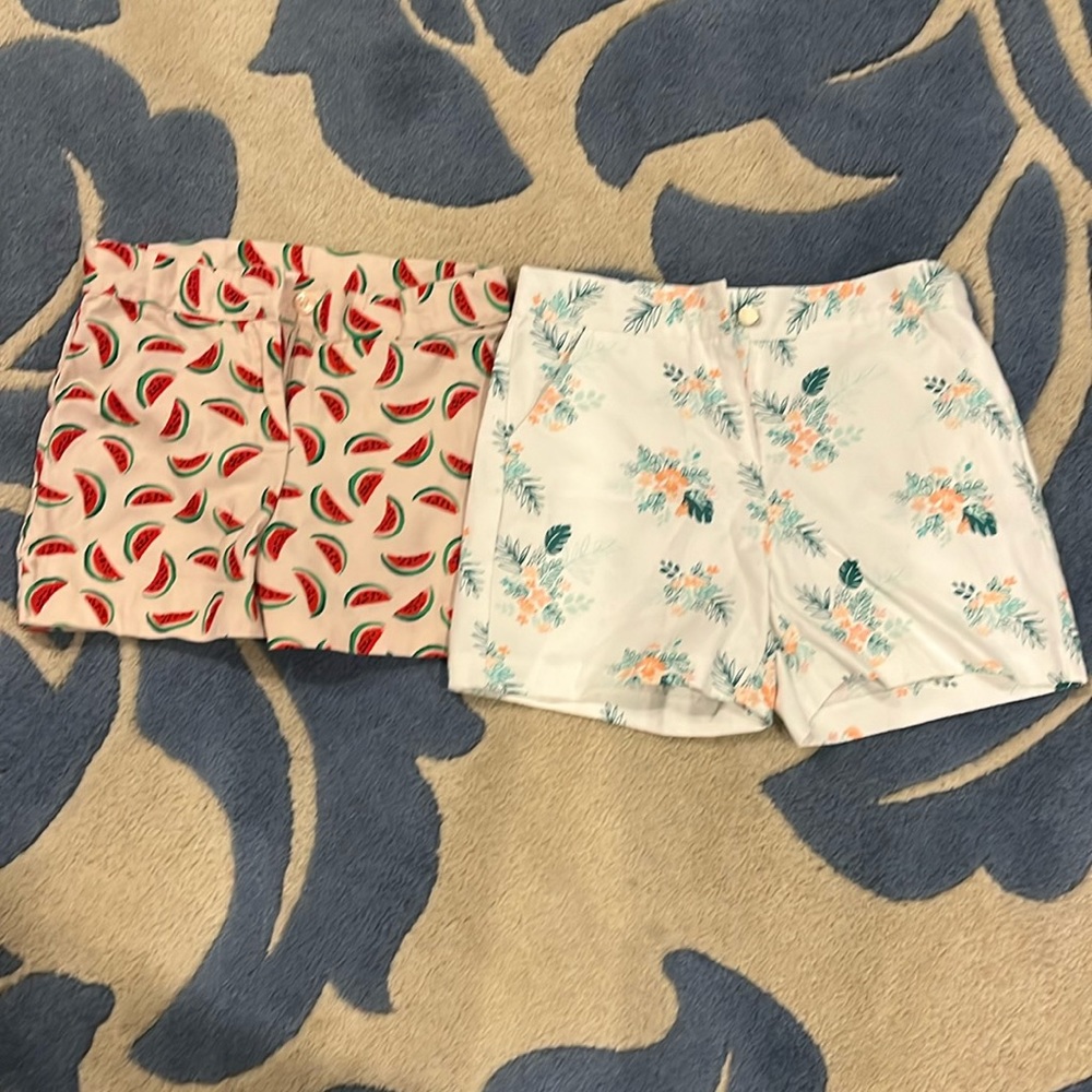 Two Pairs of Janie and Jack Shorts 🩳 Size 12 NWT